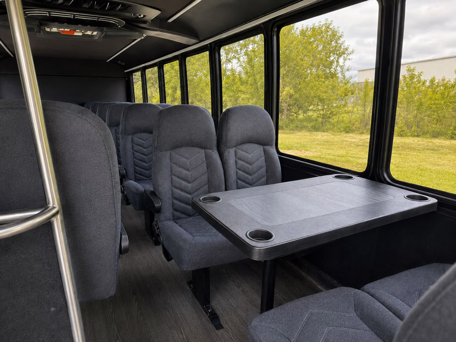 costa mesa 18 passenger minibus inside
