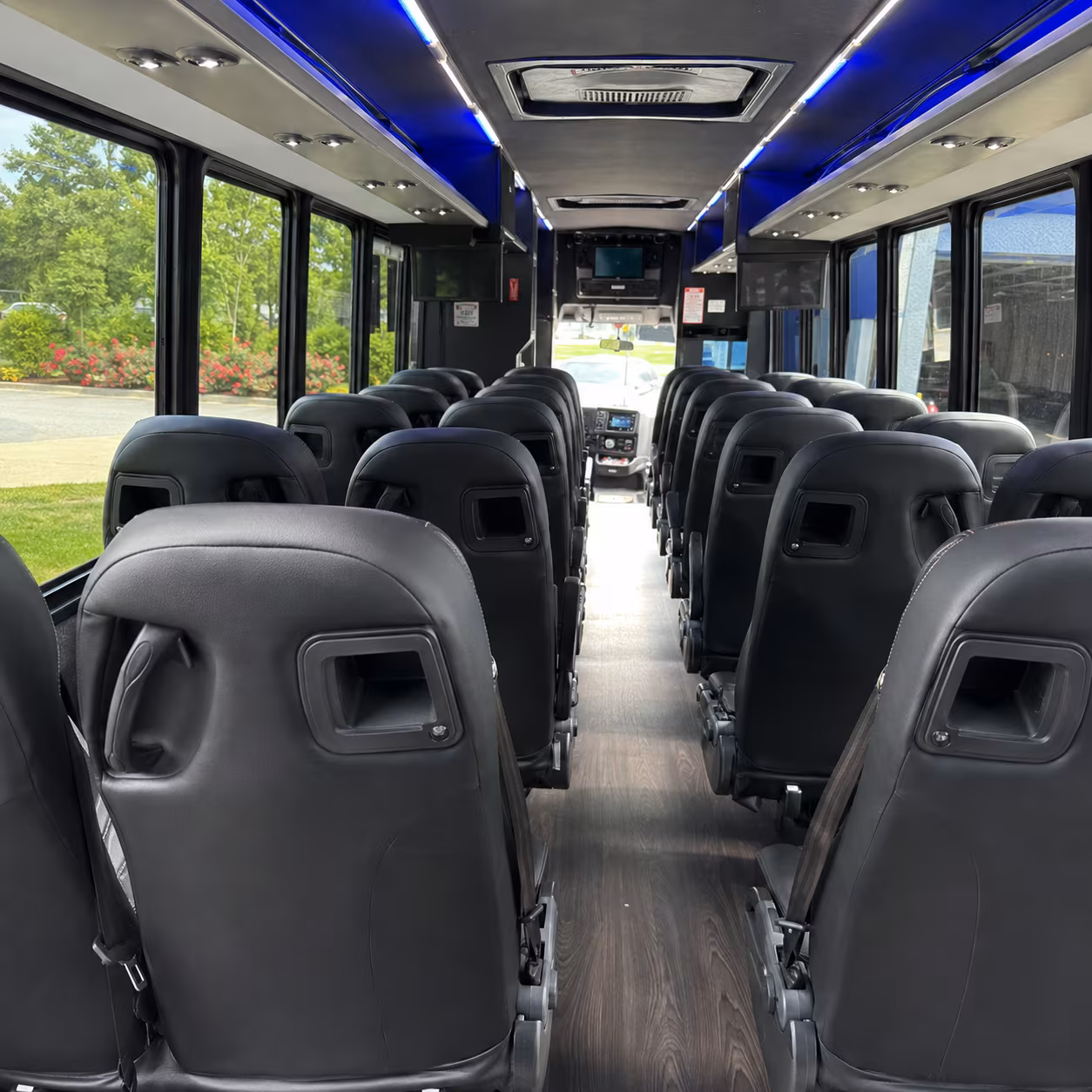 costa mesa 25 passenger minibus inside