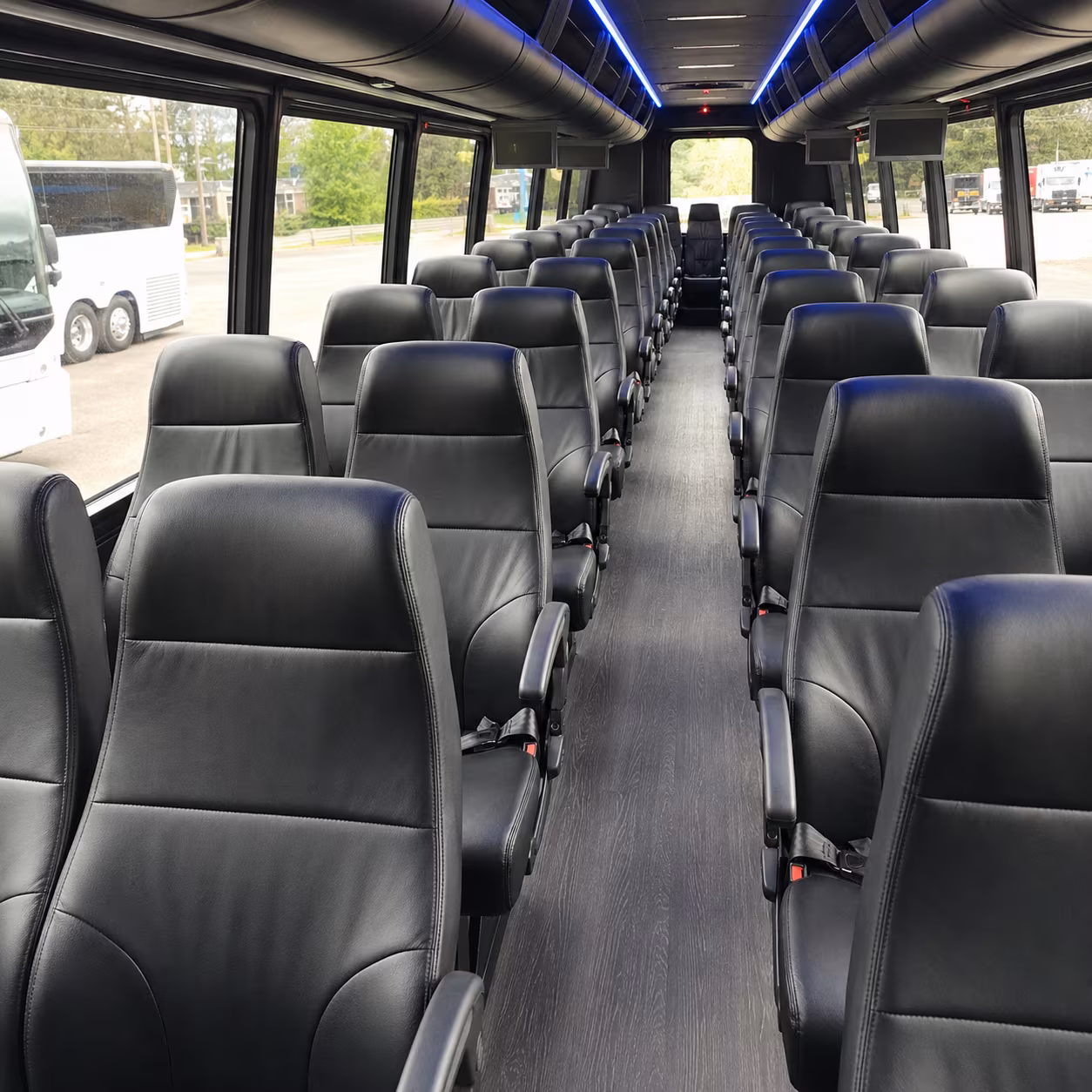 costa mesa 28 passenger minibus interior