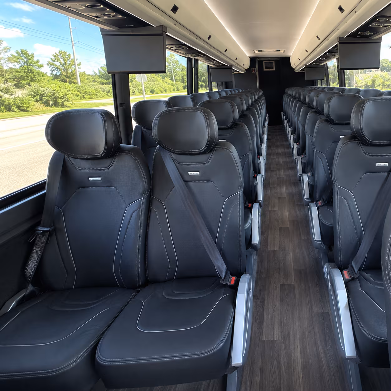 costa mesa charter bus interior