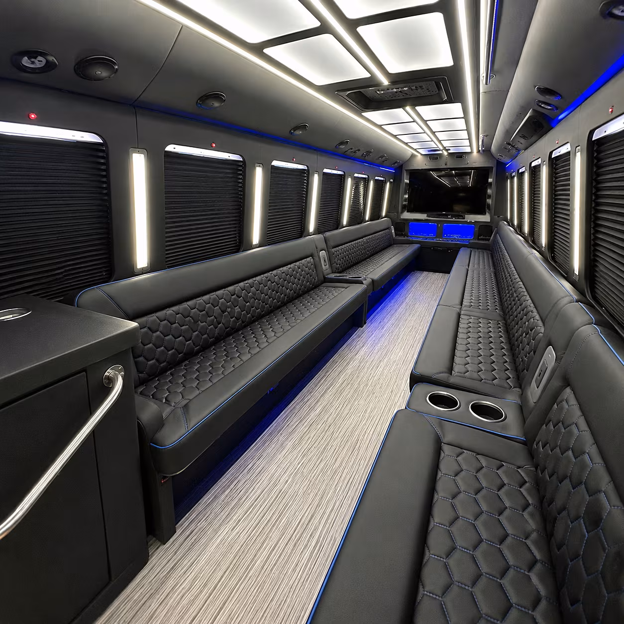 costa mesa party bus interior